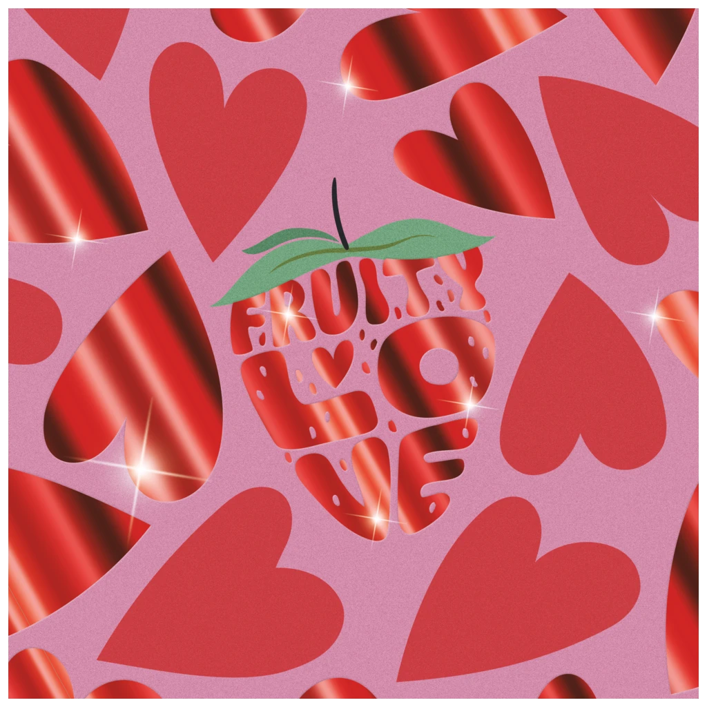 Sammelmappe Fruity Love | A4, Füllhöhe: 10 mm, rosa/rot
