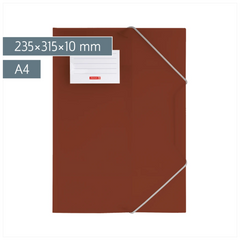 Sammelmappe FACT!pp | A4, Füllhöhe: 10 mm, braun