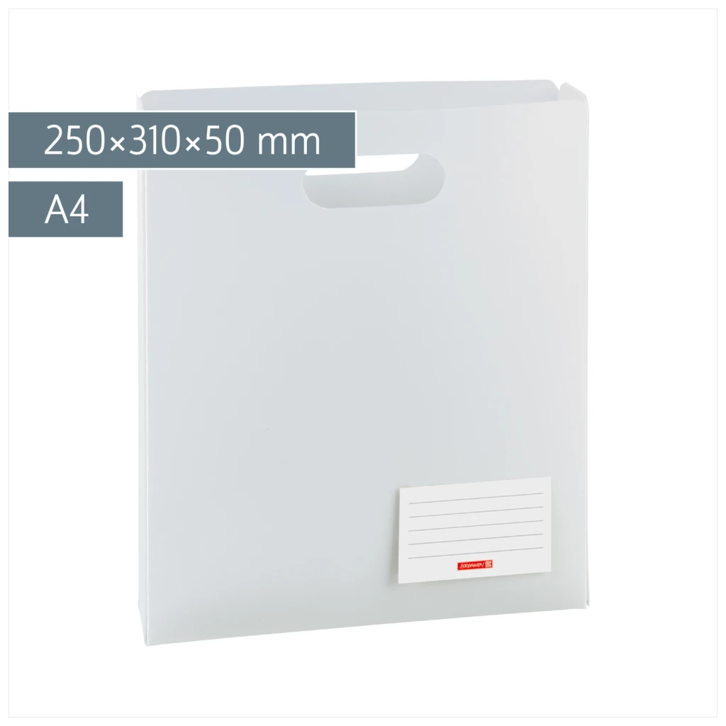 Heftbox FACT!pp | A4, Füllhöhe: 50 mm, arctic