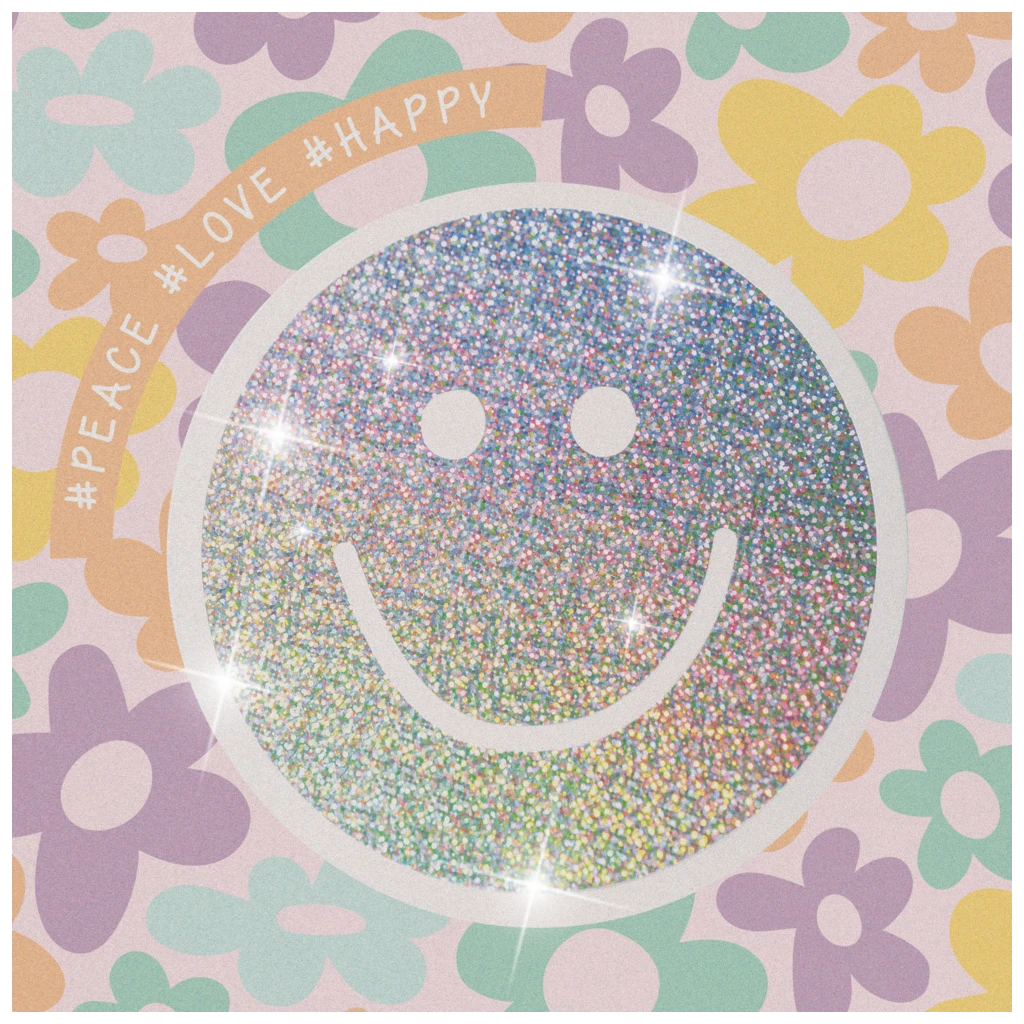 Heftbox Happy Hippie | A4, Füllhöhe: 50 mm, mehrfarbig, pastell