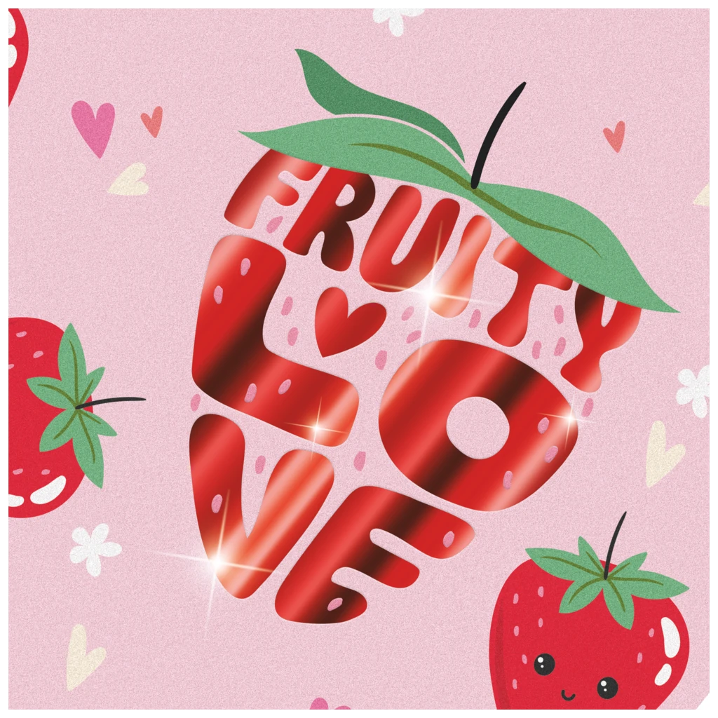 Heftbox Fruity Love | A4, Füllhöhe: 50 mm, rosa/rot