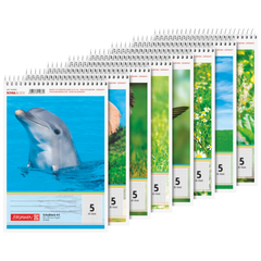 Schulblock | A5, Lineatur 5, 40 Blatt, sortiert