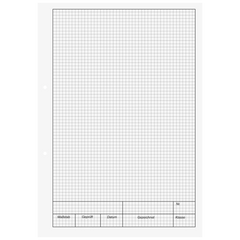 KIESER-Zeichenblock gelocht | A4, kariert, 25 Blatt, weiß