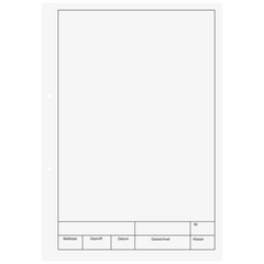 KIESER-Zeichenblock gelocht | A4, unliniert, 25 Blatt, weiß