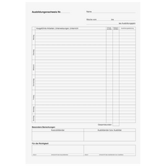 Ausbildungsnachweisheft | A4, 28 Blatt, blau