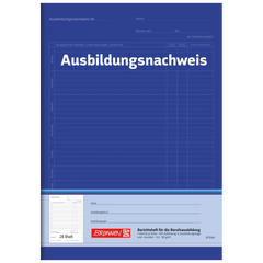 Ausbildungsnachweisheft | A4, 28 Blatt, blau