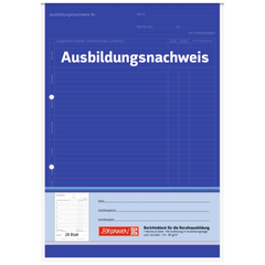 Ausbildungsnachweisblock | A4, 28 Blatt, blau