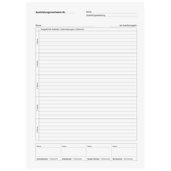 Ausbildungsnachweisheft | A4, 28 Blatt, rot