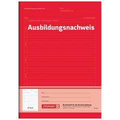 Ausbildungsnachweisheft | A4, 28 Blatt, rot