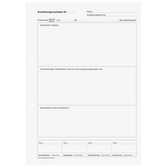 Ausbildungsnachweisblock | A4, 28 Blatt, grün