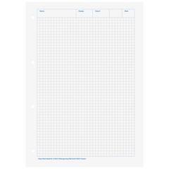 KIESER-Block gelocht | A4, Lineatur 22, 50 Blatt, mehrfarbig