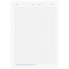 KIESER-Block gelocht | A4, Lineatur 22, 50 Blatt, mehrfarbig