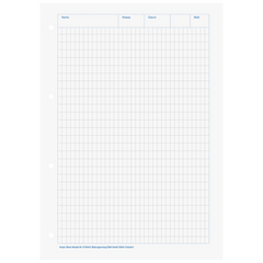 KIESER-Block gelocht | A4, Lineatur 23, 50 Blatt, mehrfarbig