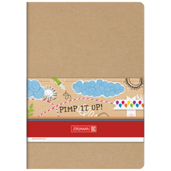 Heft Pimp it up! | A5, kariert, 32 Blatt, braun