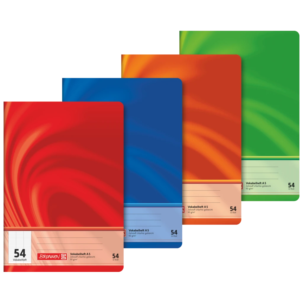 Vokabelheft Premium Vivendi | A5, Lineatur 54, 32 Blatt, sortiert