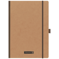 Notizbuch Premium FACT!plus Kladde | A4, liniert, Gummizugverschluss, braun