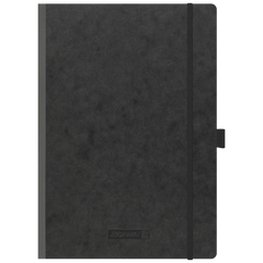 Notizbuch Premium FACT!plus Kladde | A4, liniert, Gummizugverschluss, schwarz