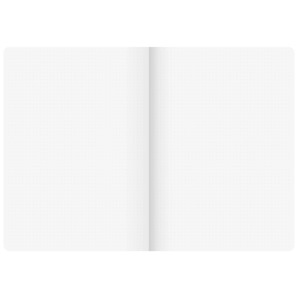 Notizbuch Premium FACT!plus Kladde | A4, punktiert, Gummizugverschluss, braun