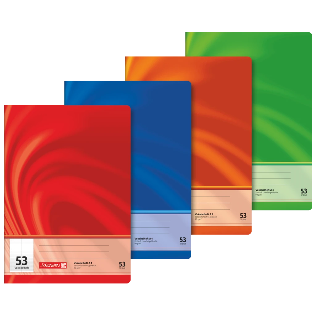 Vokabelheft Premium Vivendi | A4, Lineatur 53, 32 Blatt, sortiert