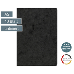Heft Premium FACT!plus | A5, unliniert, 40 Blatt, schwarz