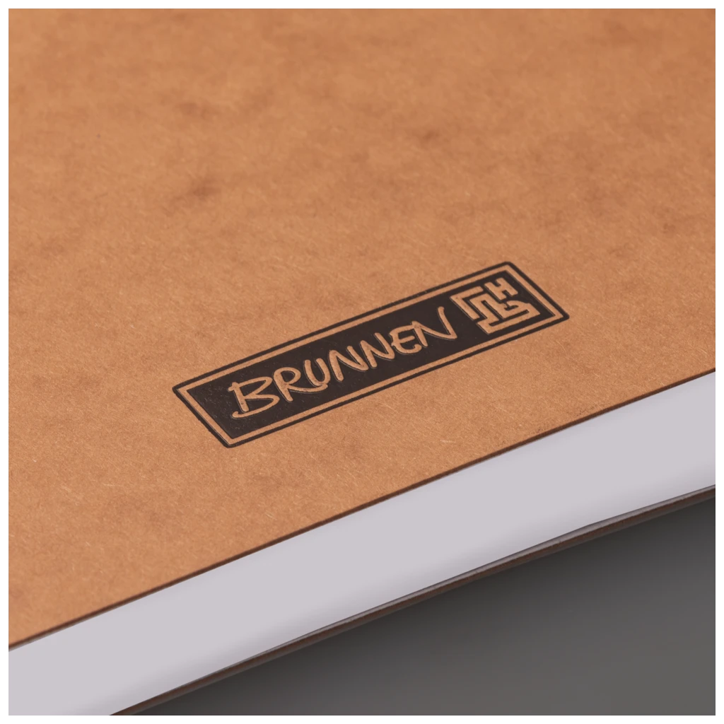 Notizbuch Premium FACT!plus Kladde | A5, liniert, Gummizugverschluss, braun