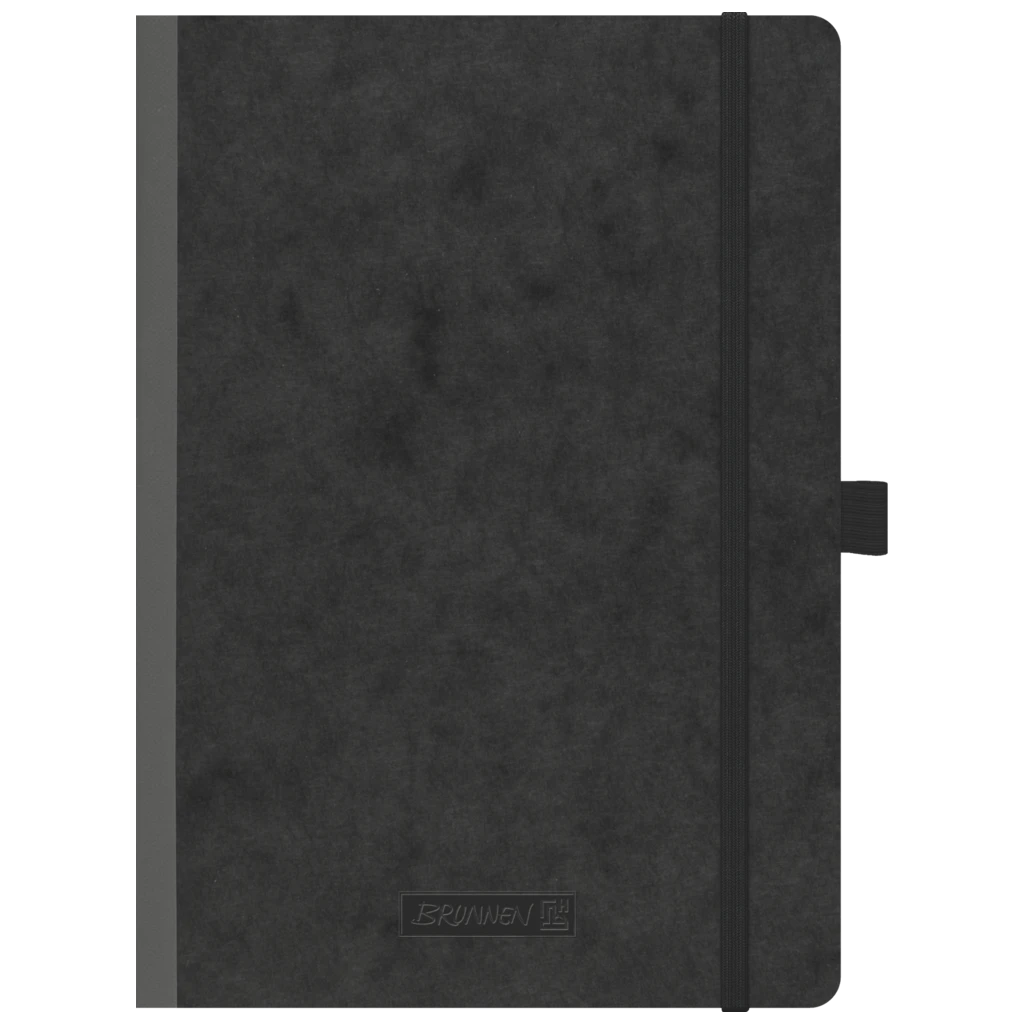 Notizbuch Premium FACT!plus Kladde | A5, liniert, Gummizugverschluss, schwarz