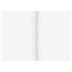 Notizbuch Premium FACT!plus Kladde | A5, punktiert, Gummizugverschluss, braun
