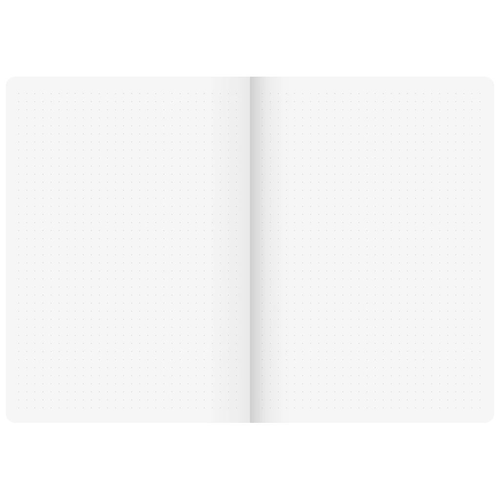 Notizbuch Premium FACT!plus Kladde | A5, punktiert, Gummizugverschluss, braun