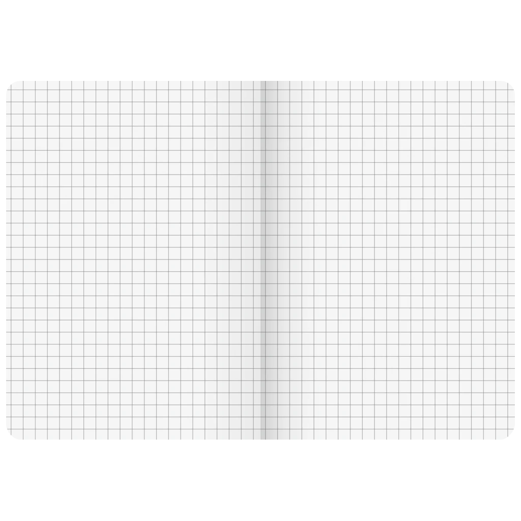 Notizbuch Premium FACT!plus Kladde | A6, kariert, Gummizugverschluss, schwarz