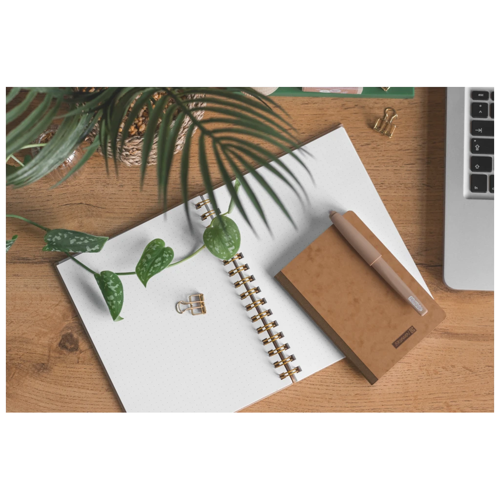 Notizbuch Premium FACT!plus Kladde | A6, liniert, braun