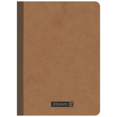 Notizbuch Premium FACT!plus Kladde | A6, kariert, braun
