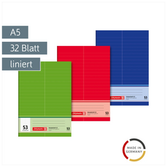 Vokabelheft | A5, Lineatur 53, 32 Blatt, sortiert