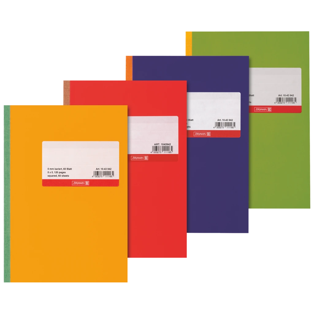 Diarien | A5, kariert, 60 Blatt, sortiert