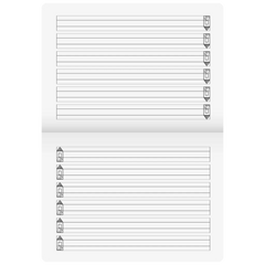 Schreiblernheft | A4 quer, Lineatur 4, 16 Blatt, grün
