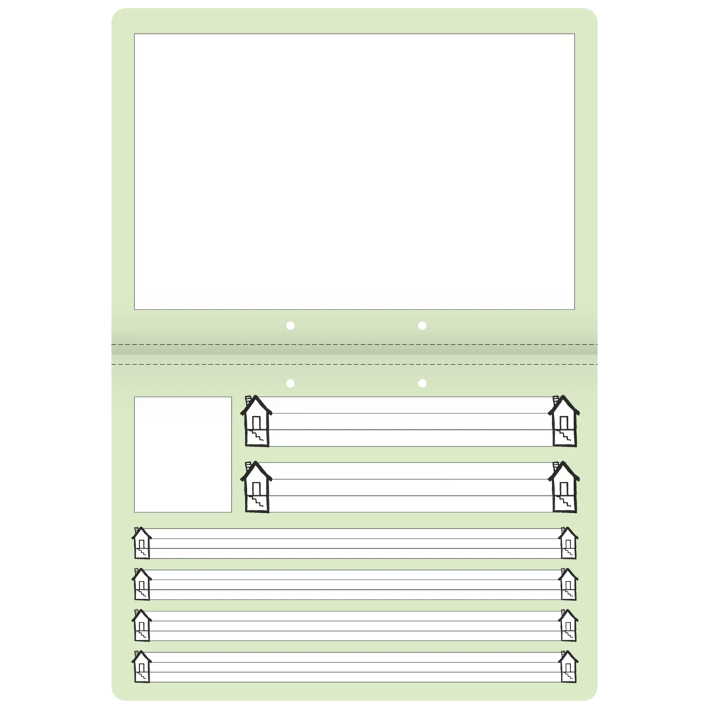 Schreiblernheft | A4 quer, Lineatur SL, 16 Blatt