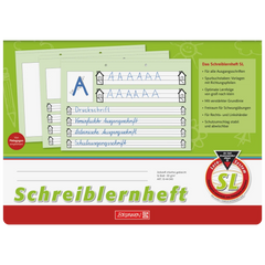 Schreiblernheft | A4 quer, Lineatur SL, 16 Blatt