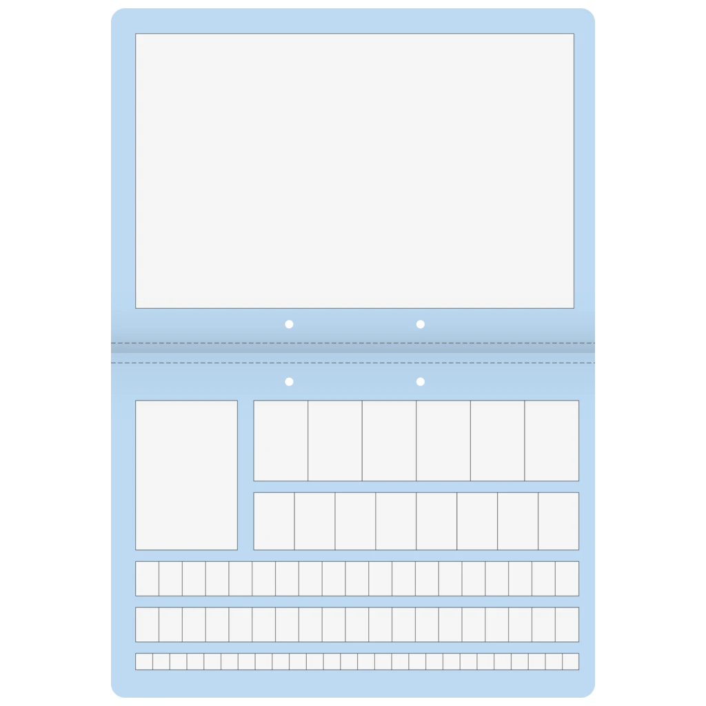 Zahlenlernheft | A4 quer, Lineatur ZL, 16 Blatt, blau