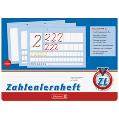Zahlenlernheft | A4 quer, Lineatur ZL, 16 Blatt, blau
