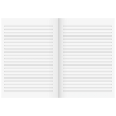 Schulheft Recycling | A4, Lineatur 3, 16 Blatt, grün/grau