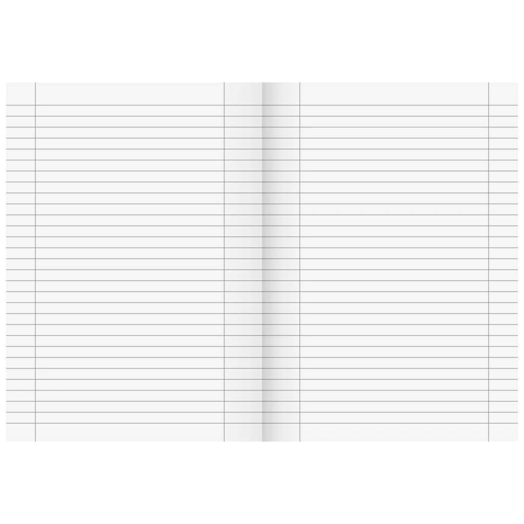 Schulheft Recycling | A4, Lineatur 27, 16 Blatt, grün/grau