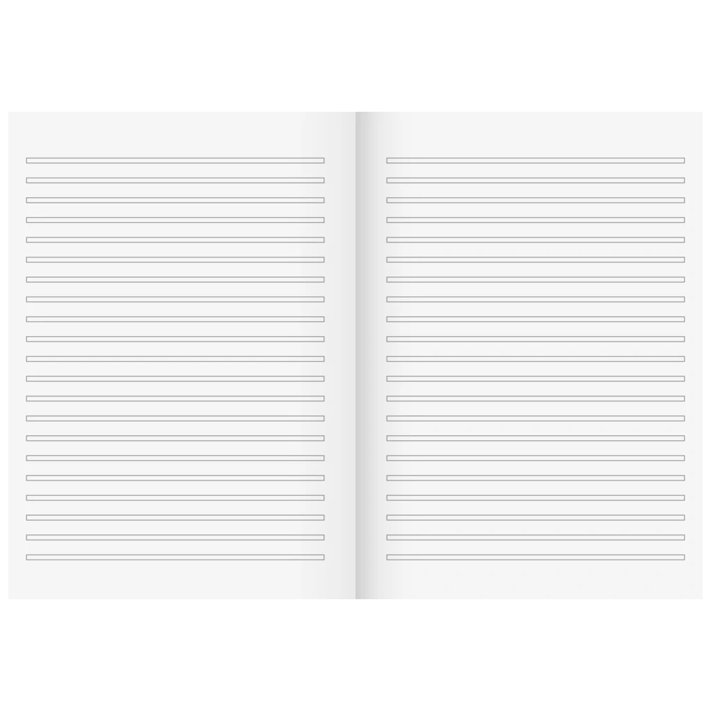 Schulheft | A4, Lineatur 3, 32 Blatt, mehrfarbig