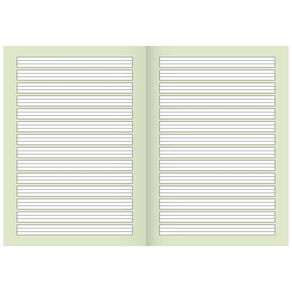 Schulheft | A4, Lineatur 1, 32 Blatt, mehrfarbig