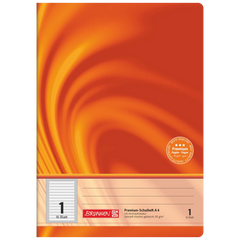 Schulheft Premium Vivendi | A4, Lineatur 1, 16 Blatt, orange
