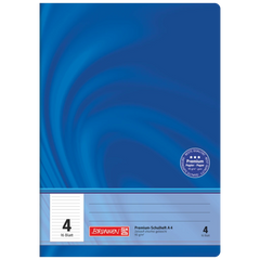Schulheft Premium Vivendi | A4, Lineatur 4, 16 Blatt, blau