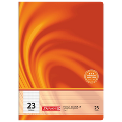 Schulheft Premium Vivendi | A4, Lineatur 23, 16 Blatt, orange