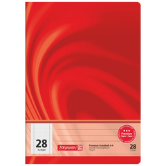 Schulheft Premium Vivendi | A4, Lineatur 28, 16 Blatt, rot