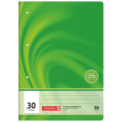 Schulheft Premium Vivendi | A4, Lineatur 30, 16 Blatt, grün