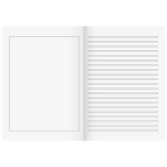 Geschichtenheft | A4, Lineatur 3G, 16 Blatt, grün