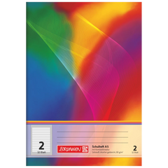 Schulheft | A5, Lineatur 2, 32 Blatt, mehrfarbig