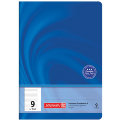 Schulheft Premium Vivendi | A5, Lineatur 9, 32 Blatt, blau